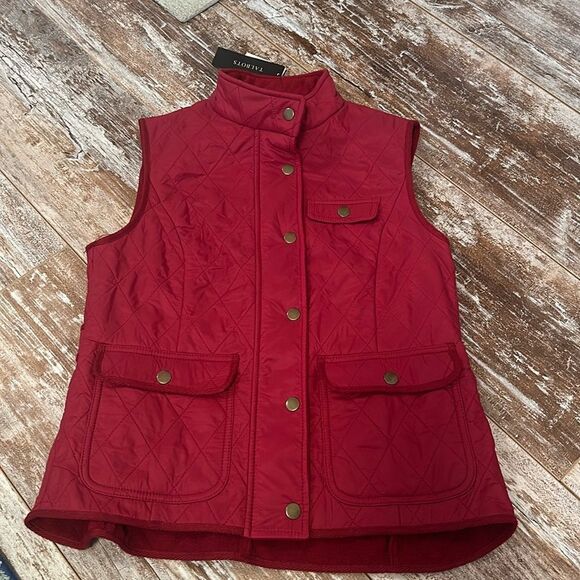 NWT Talbots Fitted Quilted Fleece Lined Vest size Sp - Picture 1 of 6